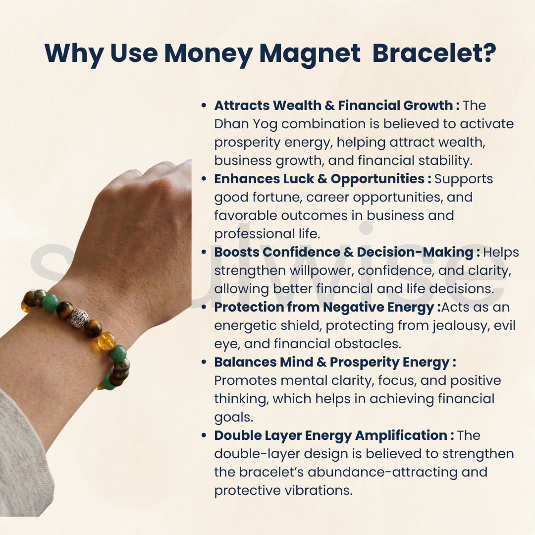 Money Magnet Bracelet with Certificate |  Wealth & Success Bracelet