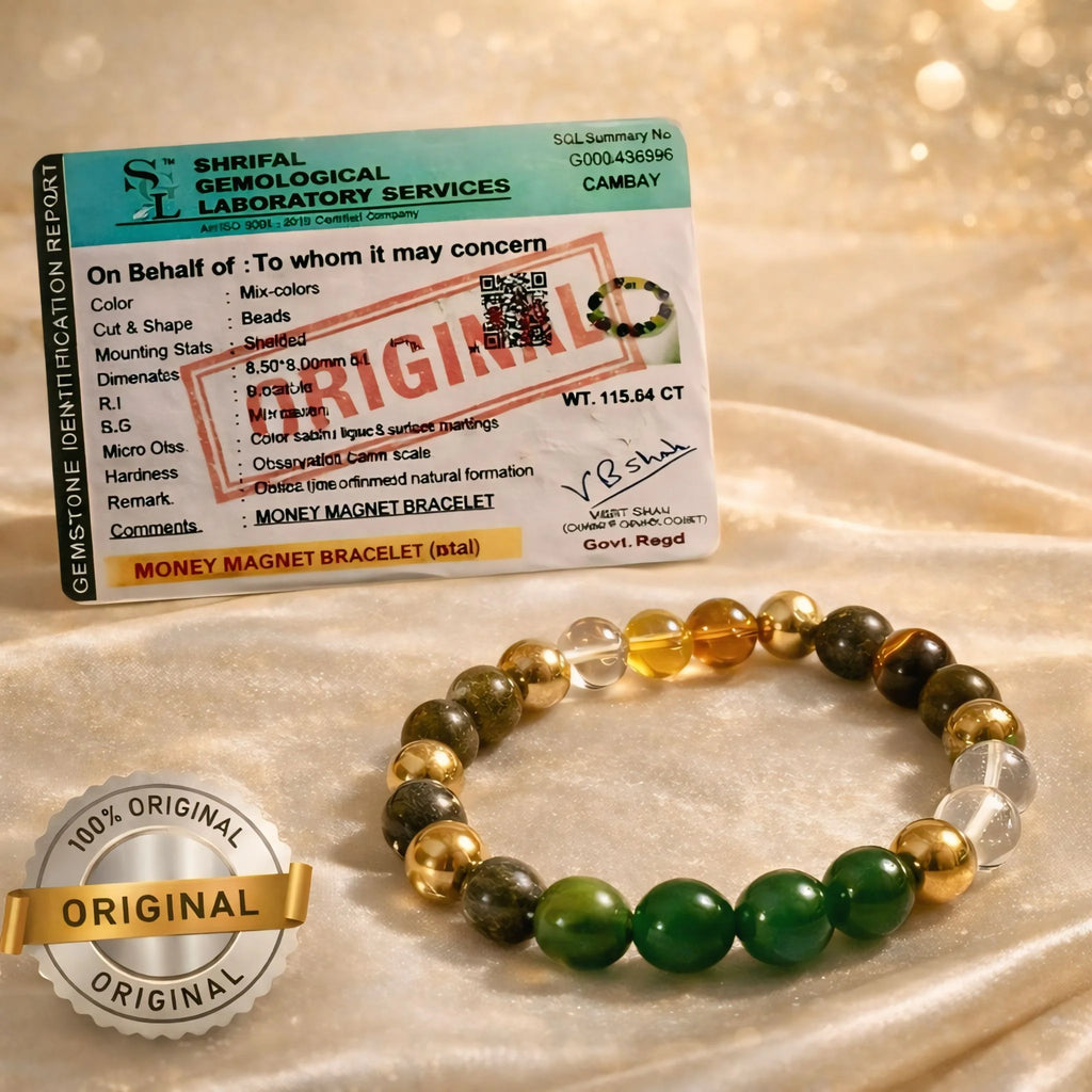 Money Magnet Bracelet with Certificate |  Wealth & Success Bracelet